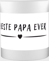 Beste papa ever Mok met opdruk - papa/vader - father - leuk cadeau voor je vader - 350 ML inhoud