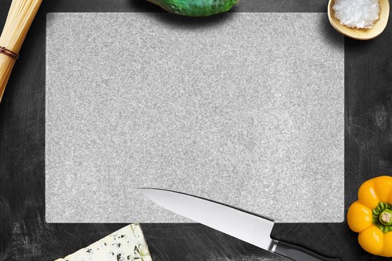 Planche à découper en Verres - 39x28 - Granit - Structure - Grijs - Design - Planches à découper en Glas