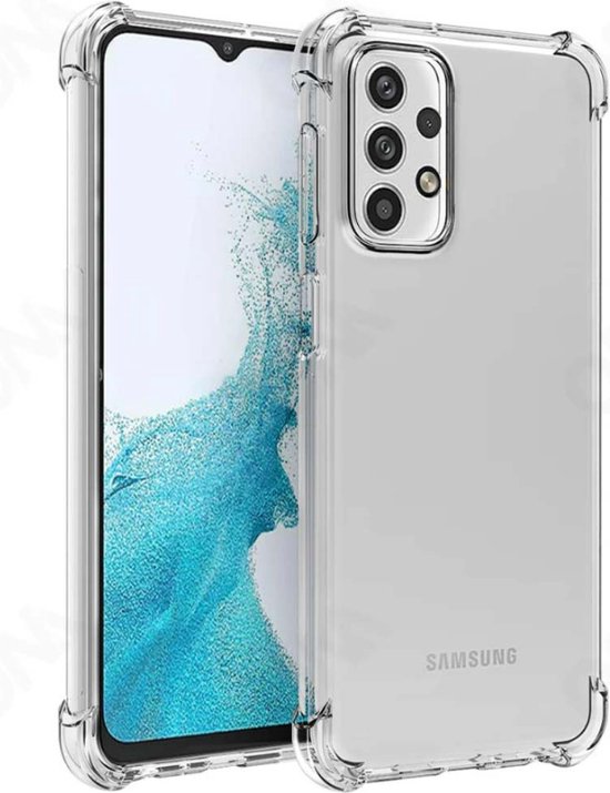 Smartphonica Samsung Galaxy A32 5G transparant shockproof TPU siliconen hoesje met stootrand / Back Cover geschikt voor Samsung Galaxy A32 5G