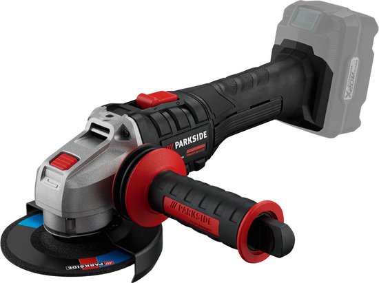 PARKSIDE PERFORMANCE Accu-haakse slijper 20V inclusief accu en lader 2.4AH