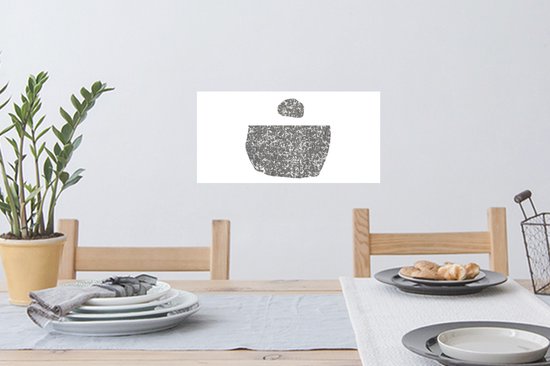 Muurstickers - Sticker Folie - Minimalisme - Abstract - Design - 40x20 cm - Plakfolie - Muurstickers Kinderkamer - Zelfklevend Behang - Zelfklevend behangpapier - Stickerfolie