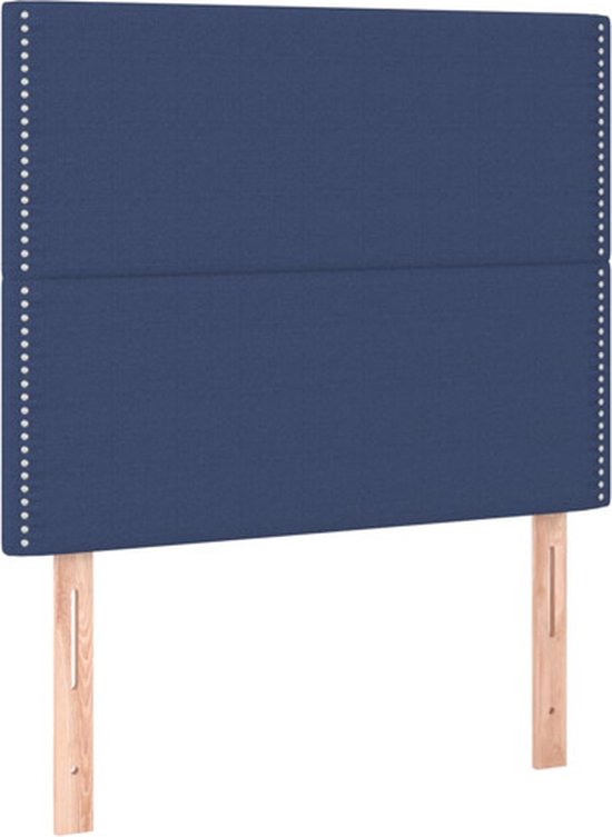 vidaXL Hoofdkussen - Hoofd Bord - Hoofdborden 2 st 80x5x78/88 cm stof crèmekleurig
