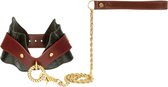 Liebe Seele The Equestrian Leather Posture Collar and Leash | leren halsband met ketting
