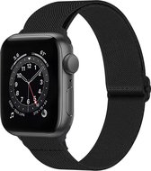 Bracelet adapté pour Apple Watch Strap 38/40/41 mm Bracelet en nylon avec boucle - Bracelet de montre adapté pour Apple Watch 1-8 / SE - 38/40/41 mm - Zwart