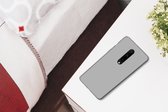Geschikt voor OnePlus 7 Pro hoesje - Grijs - Effen print - Siliconen Telefoonhoesje