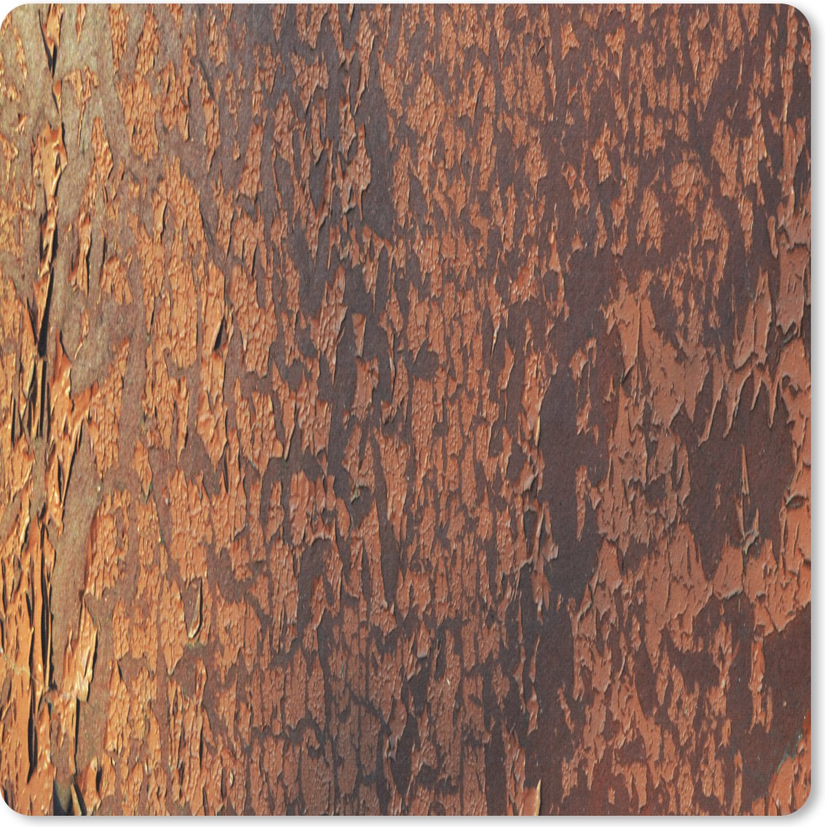 Muismat 30x30 cm - Mousepad Roest - Bruin - Oranje - Metaal - Patroon - Structuur - Muismatten