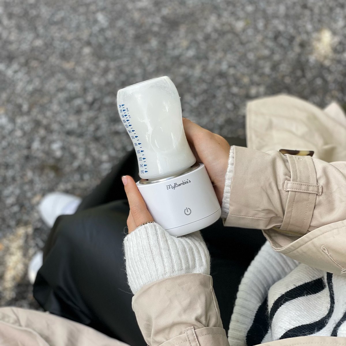 MyBambini's Bottle Warmer Pro™ - Draagbare Baby Flessenwarmer voor Onderweg  - Roze 