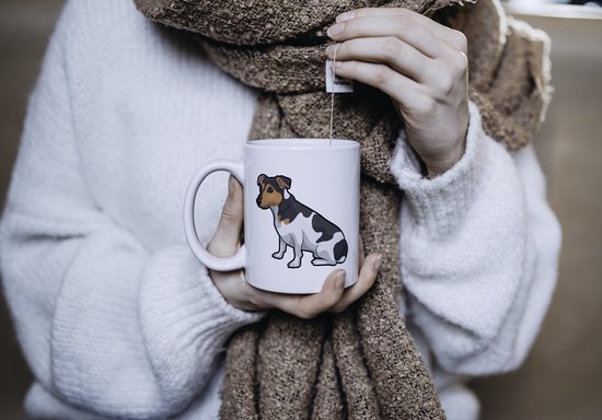 Dog Lover Mok met afbeelding: jack russell terrier | Honden Liefhebber | Honden Spreuk | Cadeau | Grappige mok | Koffiemok | Koffiebeker | Theemok | Theebeker