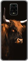 Geschikt voor Xiaomi Redmi Note 10 Lite hoesje - Schotse hooglander - Vacht - Koe - Siliconen Telefoonhoesje