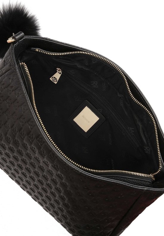 Lily - Lederen Tas met Strass - Polyester Voering