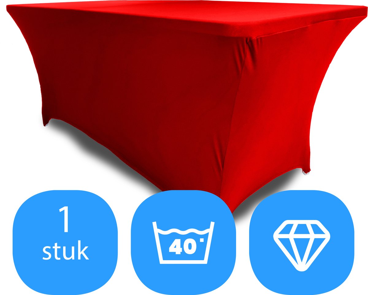 TexDeko Biertafelhoes Premium (alleen tafel 220cm) (60cm, bordeaux