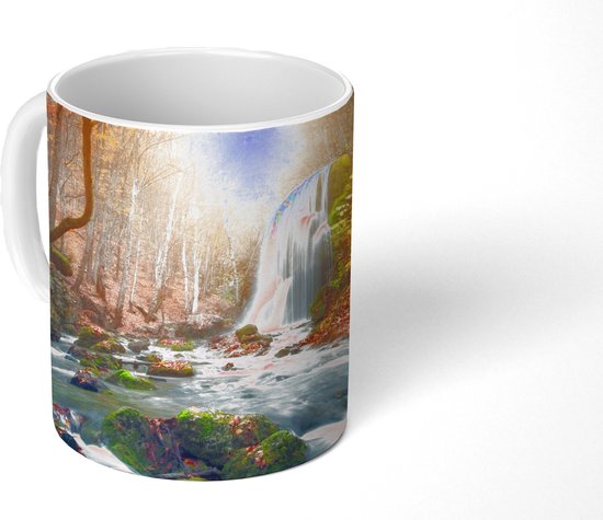 Mug - Tasse à café - Cascade - Soleil - Automne - Tasses - 350 ML - Tasse - Tasses à café - Tasse à thé