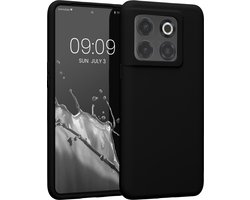 kwmobile telefoonhoesje geschikt voor OnePlus 10T 5G - Hoesje met siliconen coating - Smartphone case in zwart