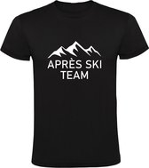 Aprés ski team Heren T-shirt | Skien | wintersport | Zwart