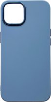 Casemania Hoesje Geschikt voor Apple iPhone 14 Blauw - Shockproof Siliconen Back Cover