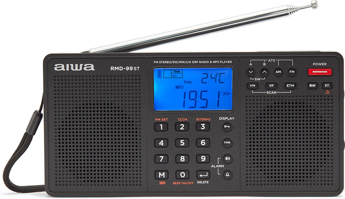 Aiwa RMD-99ST radio Draagbaar Analoog & digitaal Zwart