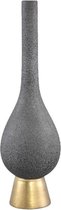 Vase PTMD Diani - H52 x Ø16 cm - Céramique - Grijs