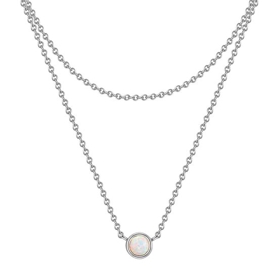 Glanzstücke München Silberkette Blume/Kreis roségold, aus Sterling Silber, TRAGEKOMFORT