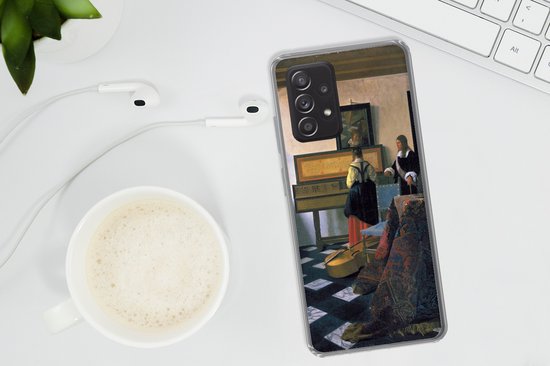Convient pour Samsung Galaxy A53 5G - La leçon de musique - Johannes Vermeer - Étui de téléphone en Siliconen