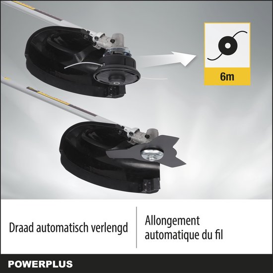Powerplus Benzine 4-in-1 Tuin Multitool POWXG3026 - 42.7 cc tuingereedschap, benzine heggenschaar, trimmer, kettingzaag en bosmaaier, 1.16 L tankinhoud — afbeelding 2