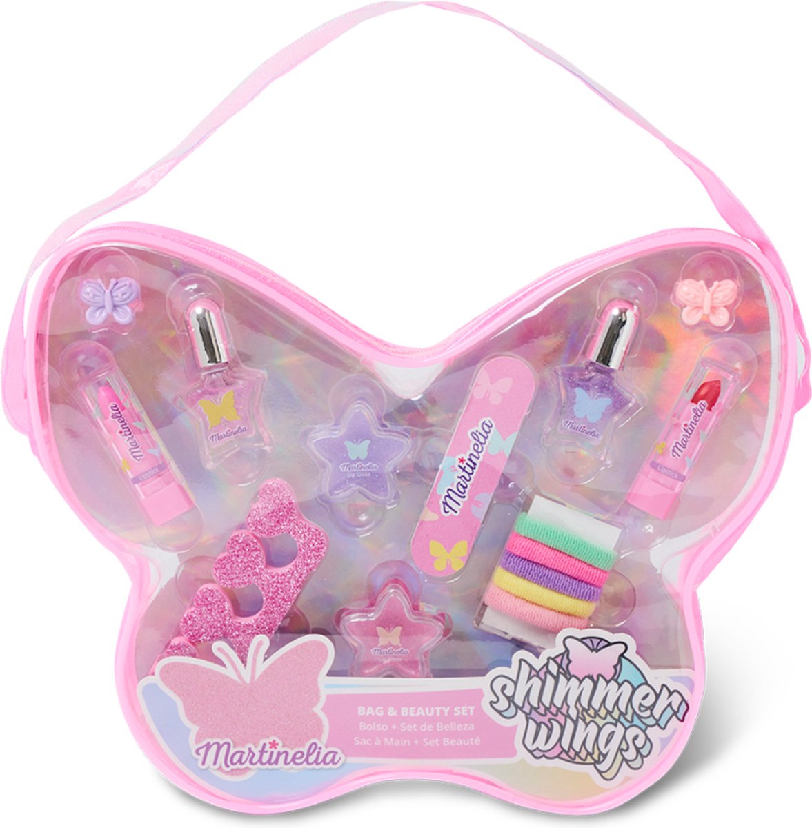 Martinelia Himmer Wings Butterfly  - vlindertasje kinder make-up roze lila - cadeautip