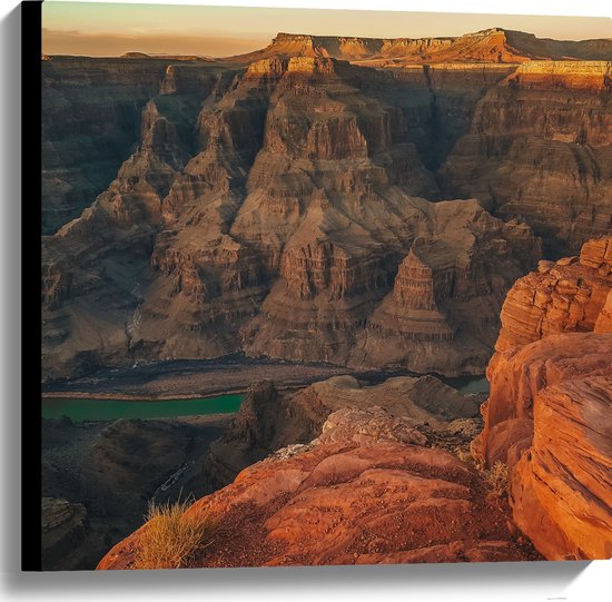 WallClassics - Toile - Photo du Parc National du Grand Canyon - 60x60 cm Photo sur Toile Peinture (Décoration murale sur Toile)