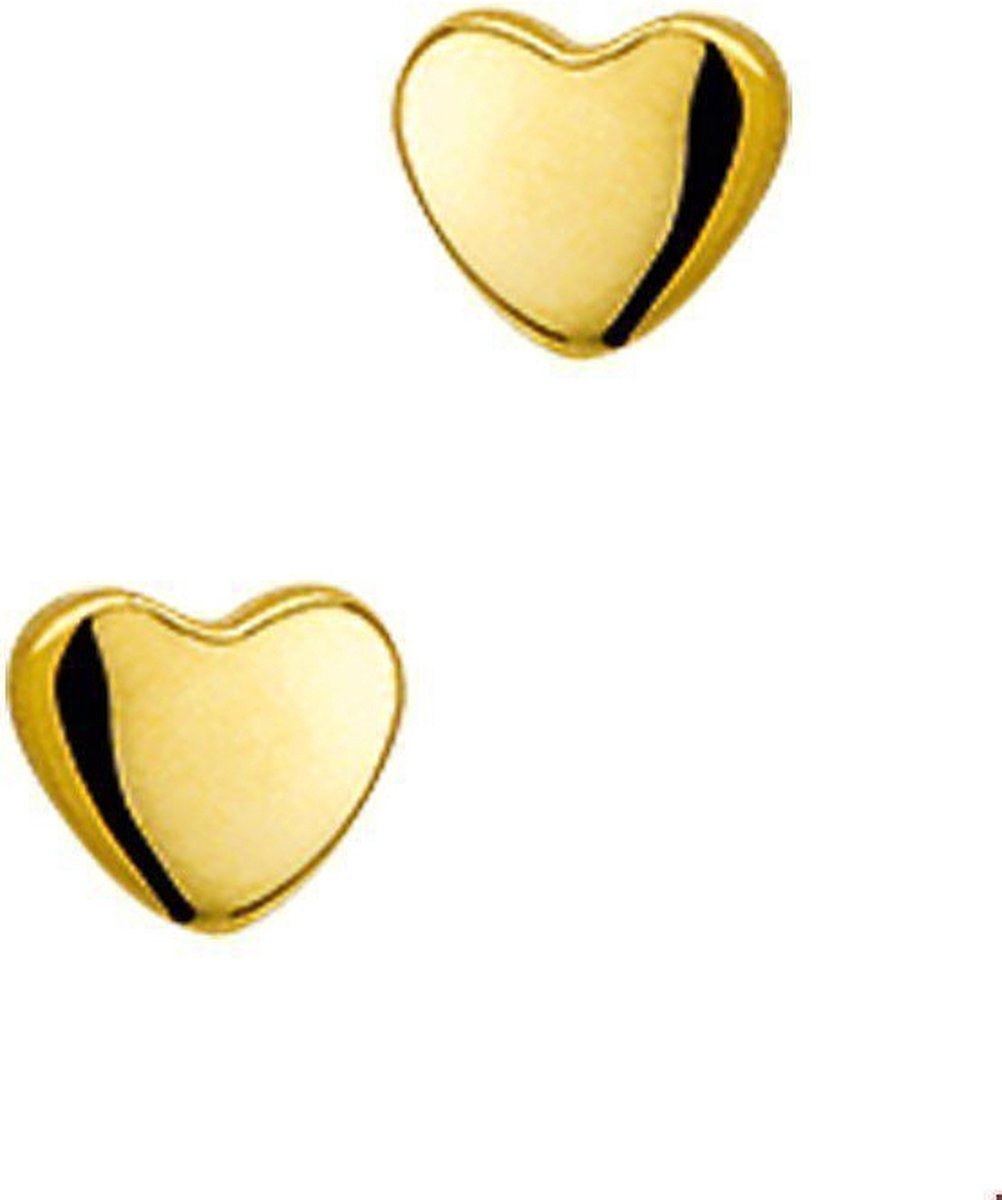 Geelgouden Oorknoppen hart 4009304