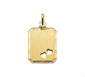 Trendjuwelier huiscollectie 4006069 Gouden graveerplaat rechthoek