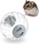 Relaxdays hamsterbal transparant - 18,5 cm - loopbal hamster - dwerghamster bal - plastic