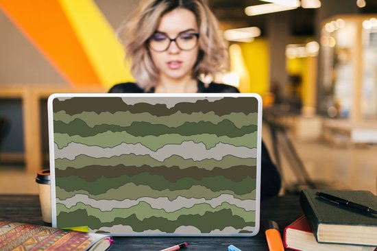 Autocollant pour ordinateur portable - 17,3 pouces - Camouflage - Motifs - Armée - 40x30cm - Autocollants pour ordinateur portable - Peau pour ordinateur portable - Couverture
