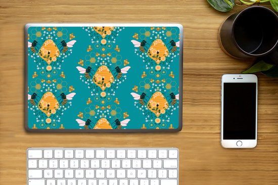 Sticker ordinateur portable - 10,1 pouces - Abeille - Ruche - Motifs