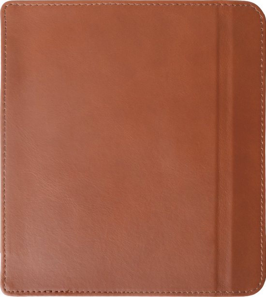 Lunso - Geschikt voor Kobo Libra 2 hoes (7 inch) - Lederen sleep cover - Cognac — afbeelding 2