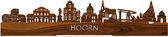 Standing Skyline Hoorn Palissander hout - 40 cm - Woon decoratie om neer te zetten en om op te hangen - Meer steden beschikbaar - Cadeau voor hem - Cadeau voor haar - Jubileum - Verjaardag - Housewarming - Aandenken aan stad - WoodWideCities