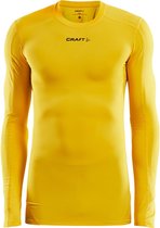 Craft Pro Control Compression Long Sleeve 1906856 - Sweden Yellow - XS