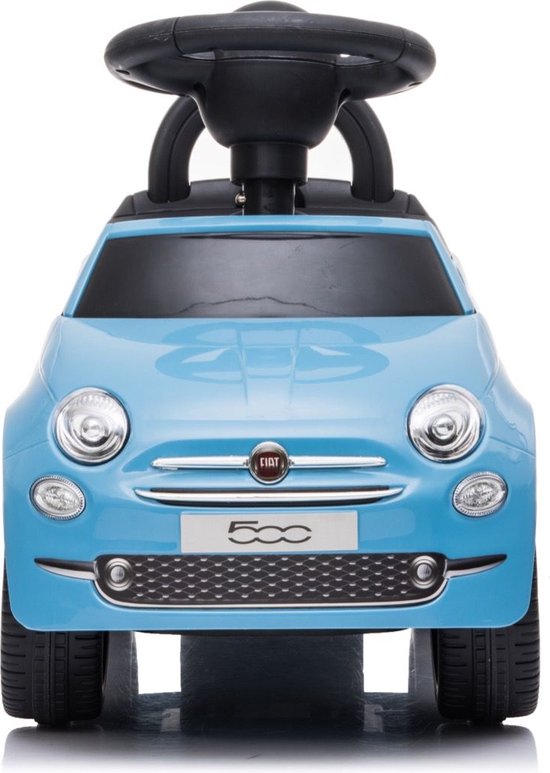 Fiat 500 Loopauto Blauw Hoogwaardige afwerking Inclusief