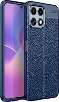 Mobigear Hoesje geschikt voor HONOR X8 Telefoonhoesje Flexibel TPU | Mobigear Luxury Backcover | X8 Case | Back Cover - Blauw