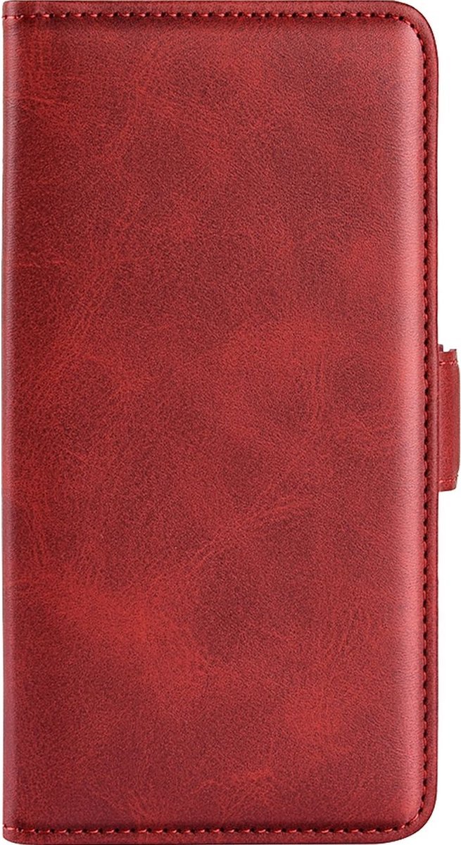 Mobigear Telefoonhoesje geschikt voor HONOR X8 Hoesje | Mobigear Slim Magnet Bookcase Portemonnee | Pasjeshouder voor 3 Pasjes | Telefoonhoesje voor Pinpas / OV Kaart / Rijbewijs - Rood