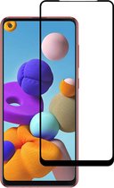 Smartphonica Samsung Galaxy A21s full cover tempered glass screenprotector van gehard glas met afgeronde hoeken geschikt voor Samsung Galaxy A21s