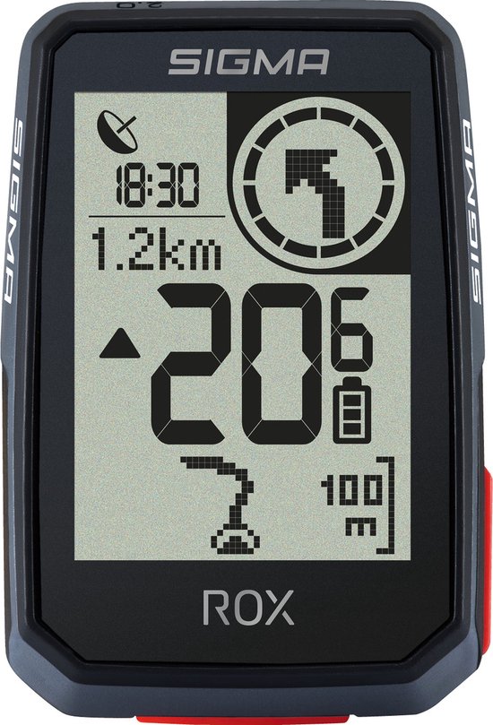 GPS Fietscomputer Sigma ROX 2.0 GPS met overclamp Butler stuurhouder - zwart