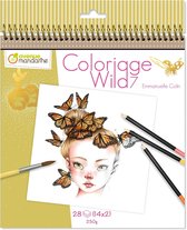 Coloriage Wild Colouring Book deel 7 by Emmanuelle Colin spiraal gebonden - kleurboek voor volwassenen