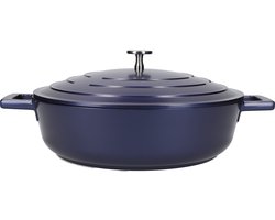 MasterClass Braadpan - Blauw - ø 28 cm / 4 liter - standaard anti-aanbaklaag