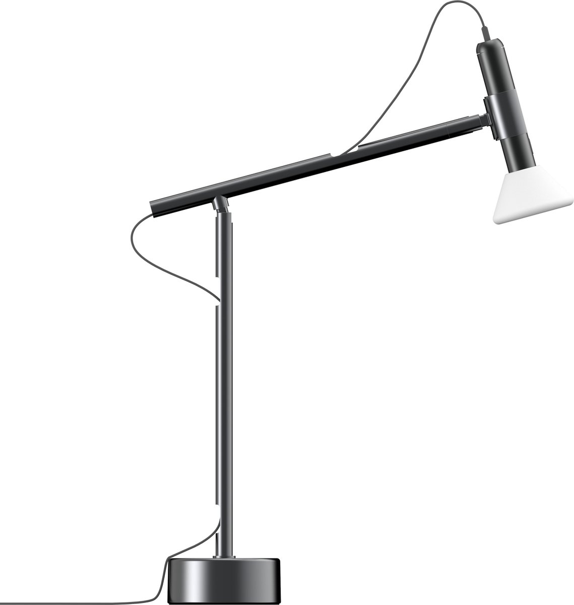 DesignNest FlashLight DeskSpot SET - LED Spot - Grijs - Warm
