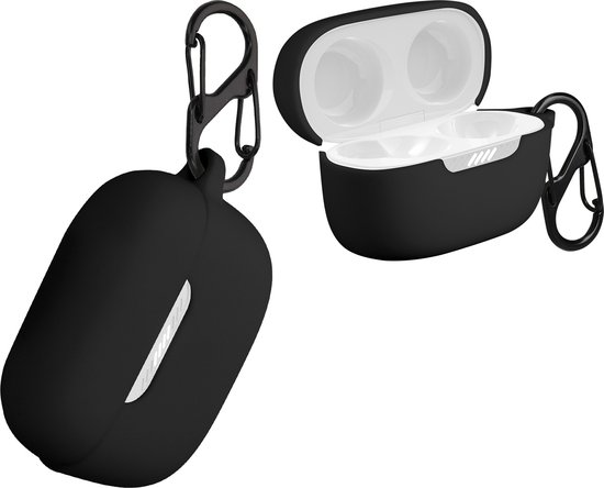 kwmobile Hoes voor JBL Live Free NC+ TWS - Siliconen cover voor oordopjes  in zwart | bol.com