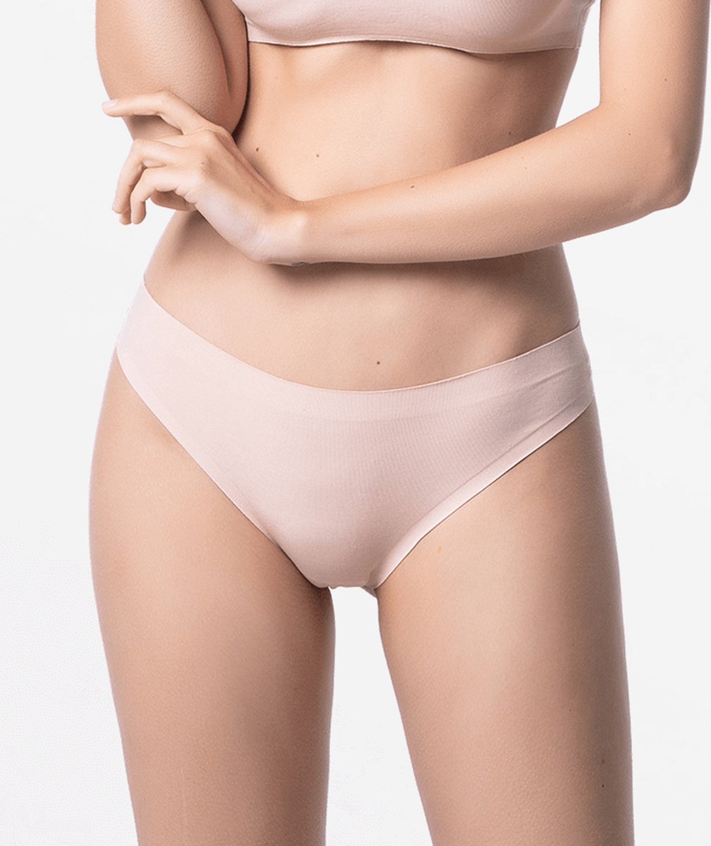 String dames naadloos Micro Modal buff beige | Ollies Fashion
