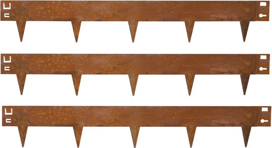 Bundel] Borderrand metaal 18,5 cm x 120 cm | Gazonrand