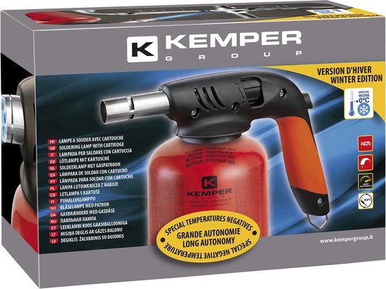 Chalumeau gaz KEMPER KIT 2 bouteilles Propane + Lampe à souder  Professionnelle