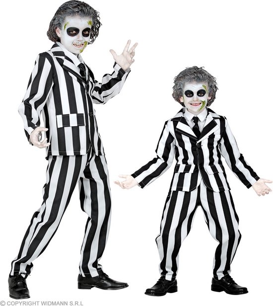 W WIDMANN MILANO Party Fashion Kostuumpak, Jas En Broek, Brandt Onder Uv Licht Neonkleurige Spoken Halloween Verkleedkleding 2852887648