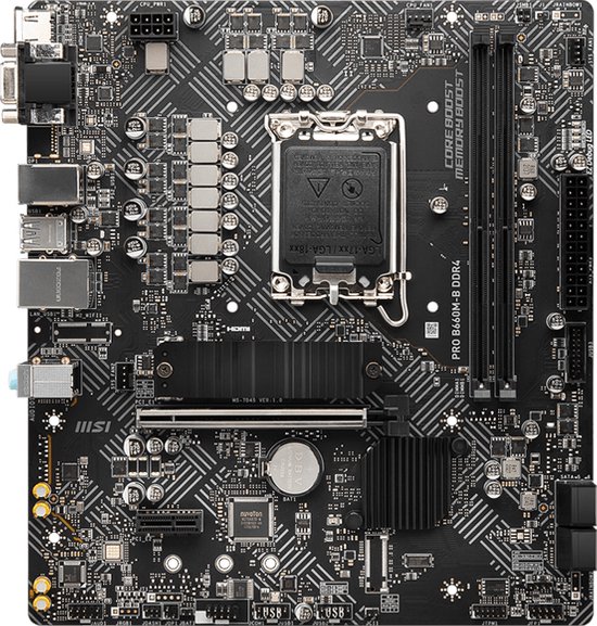 MSI PRO B660M-B DDR4 carte mère Intel B660 LGA 1700 micro ATX