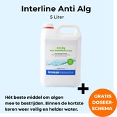 Interline Anti Alg 5 liter - Inclusief doseerschema - Anti Alg voor zwembad - Algenbestrijding - Anti Alg voor middelgrote en grote zwembaden