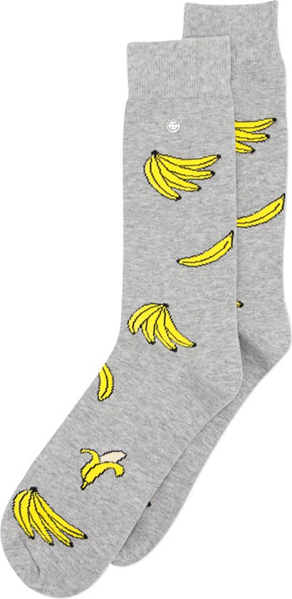 Alfredo Gonzales sokken bananas grijs - 42-45